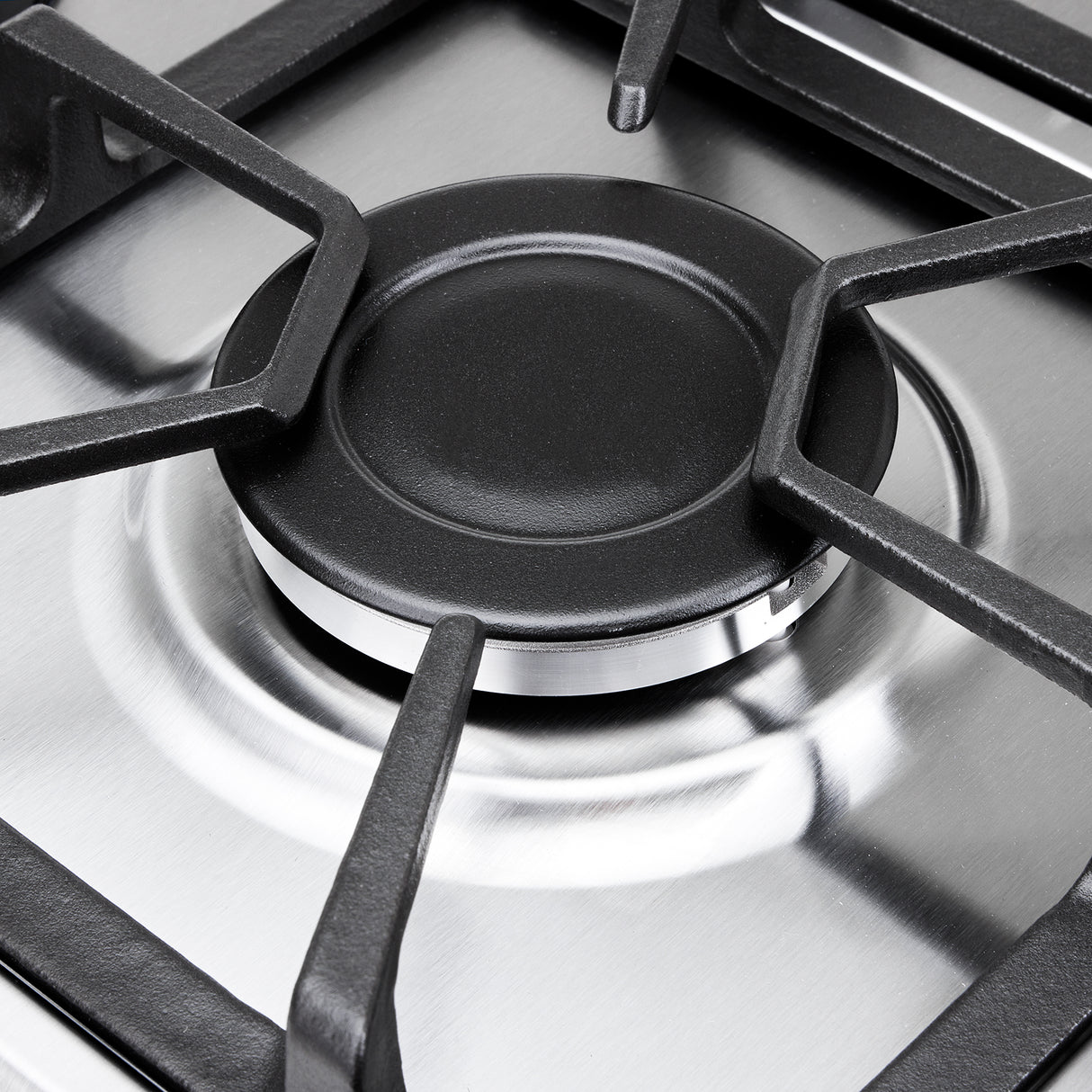 Estufa de Empotrar Haceb Tandoori Mixta Inox 60x51cm 110 Voltios para Mixto con Cuatro Quemadores