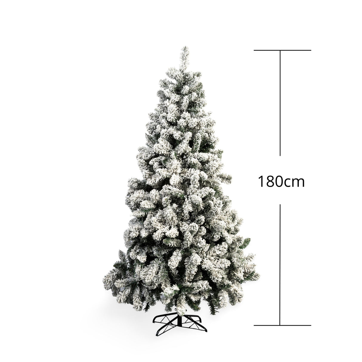 Árbol de Navidad Nevado Verde y Blanco Nieve 105x180cm de Piso