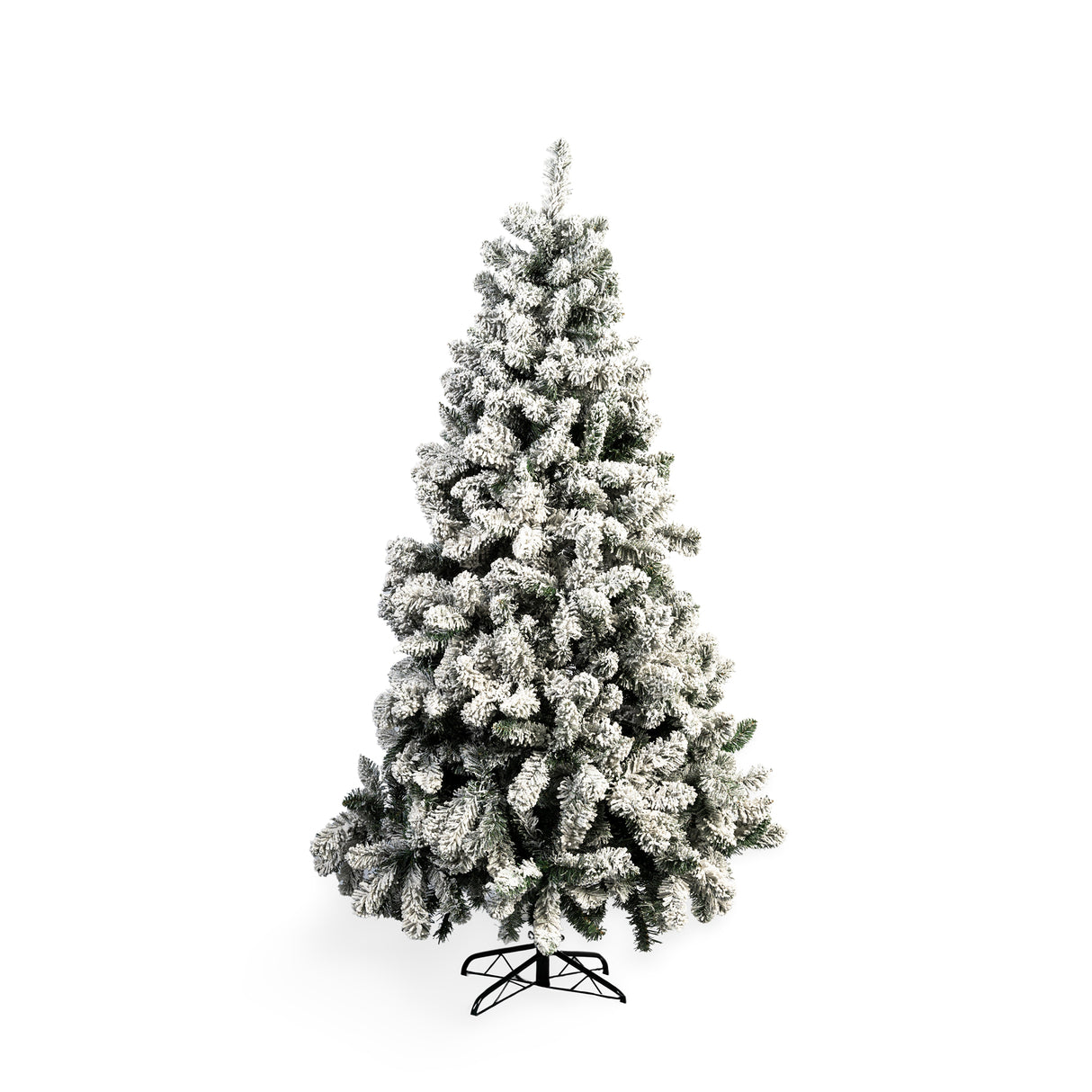 Árbol de Navidad Nevado Verde y Blanco Nieve 120x210cm de Piso