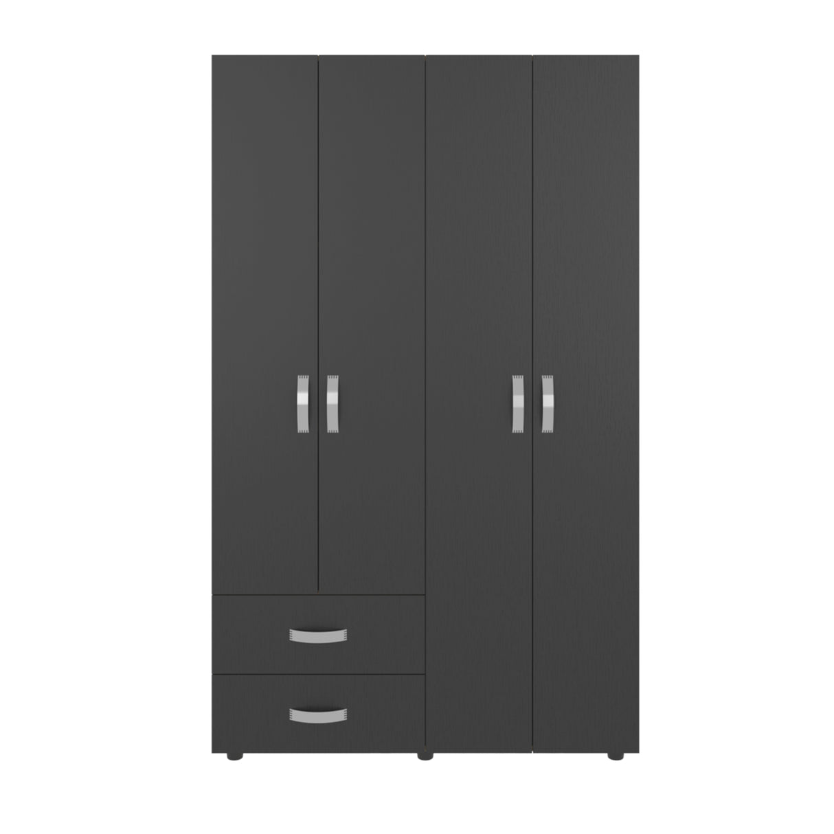 Closet Ankora Fresno Europeo y Wengue 120x200cm con Cuatro Puertas y Dos Cajones