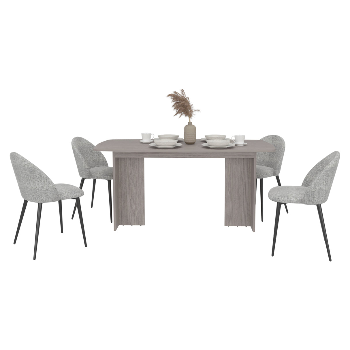 Mesa de Comedor Bangkok Positano 156x75.6cm de Cuatro Puestos sin Sillas y con Patas
