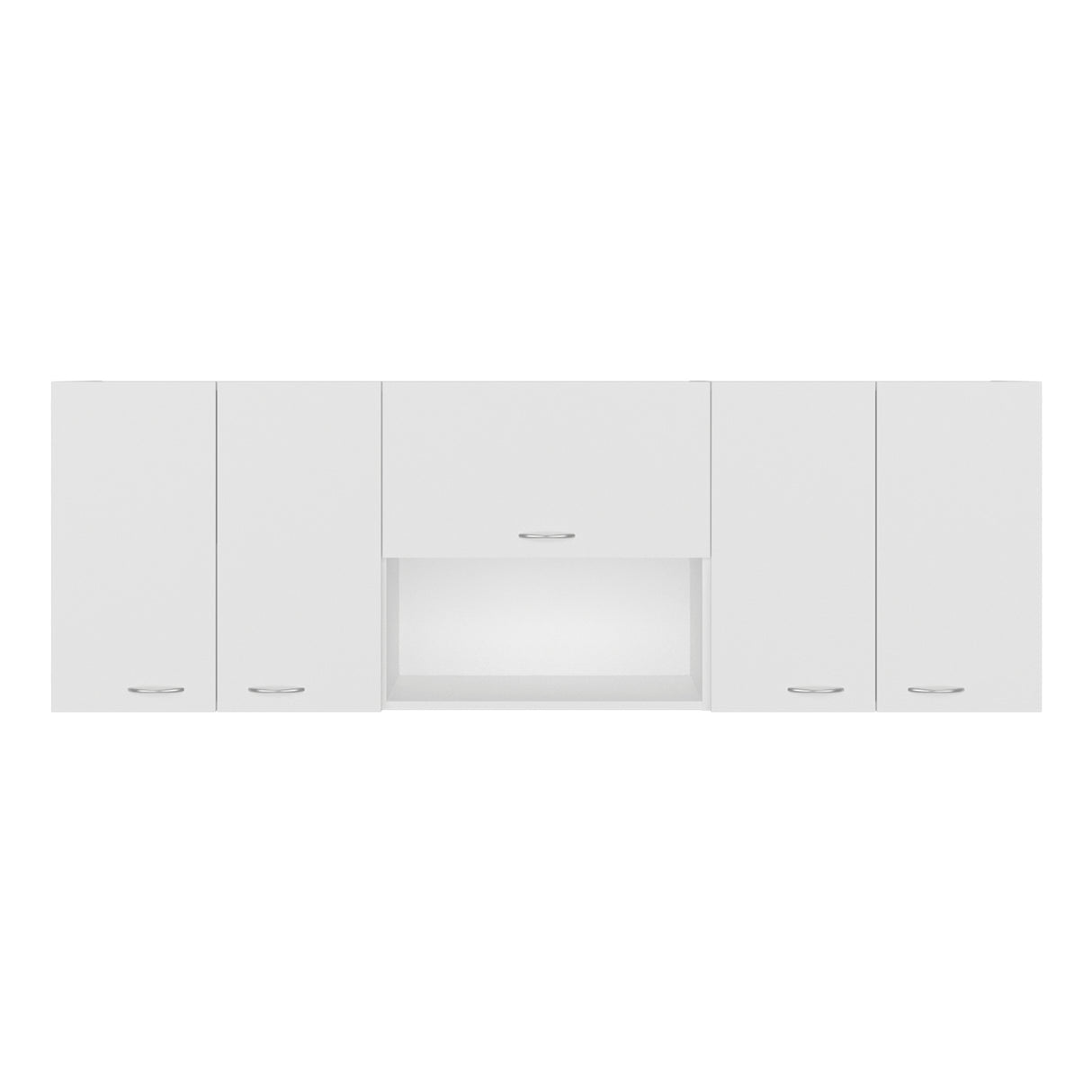 Mueble Superior de Cocina Oceana Blanco 180x60cm con Cinco Puertas