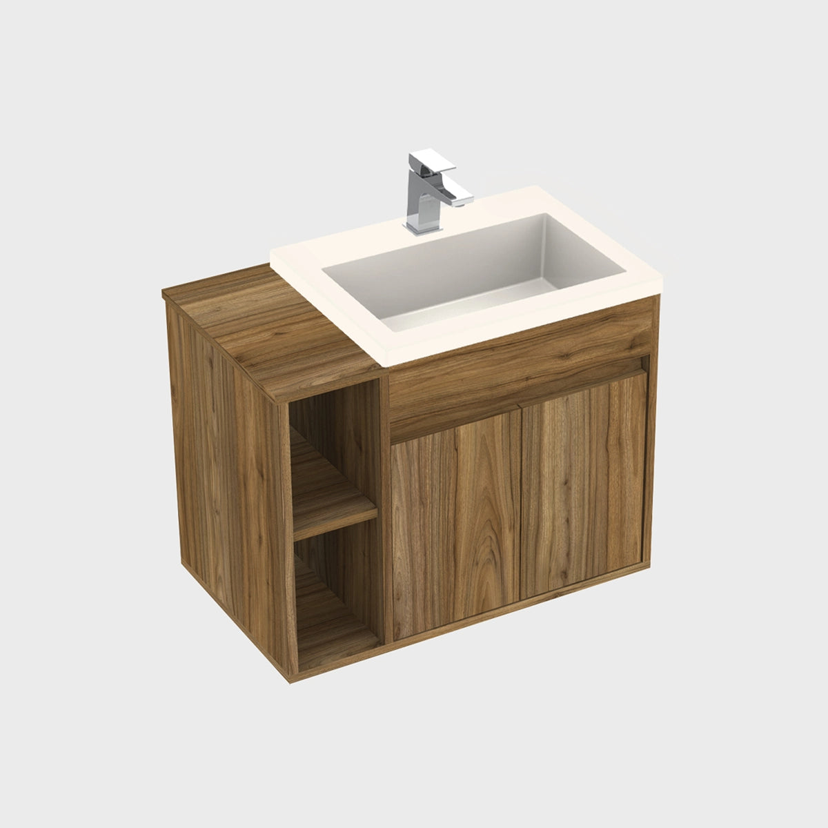 Kit Mueble con Lavamanos Oslo Gracia Sikuani y Marfil 61.8x47.4cm Individual con Dos Cajones