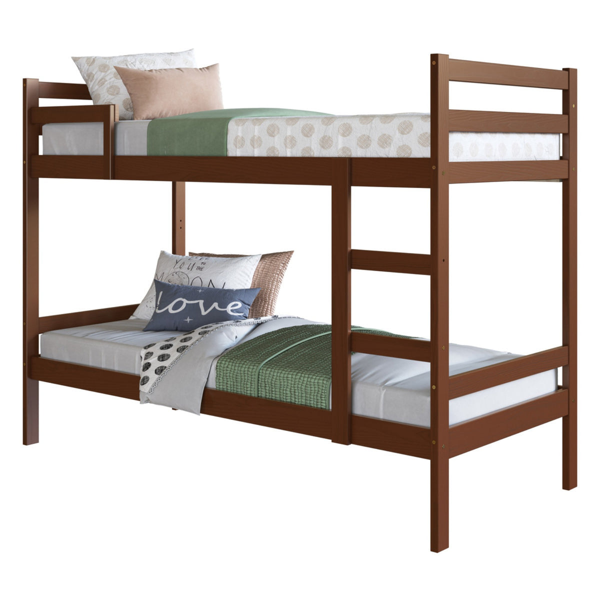 Camarote Genova Castaño 195x145cm para Colchones Sencillo 90 X 190 Cm de Madera Aglomerada y con Cabecero