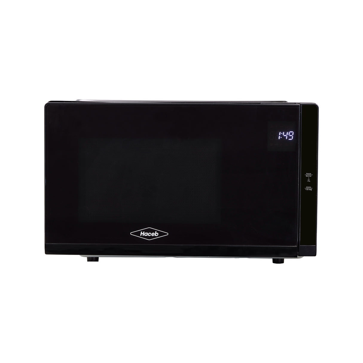 Horno Microondas Haceb Negro 48x29cm de 25 Litros 120 Voltios con Ocho Funciones Preconfiguradas y con Grill