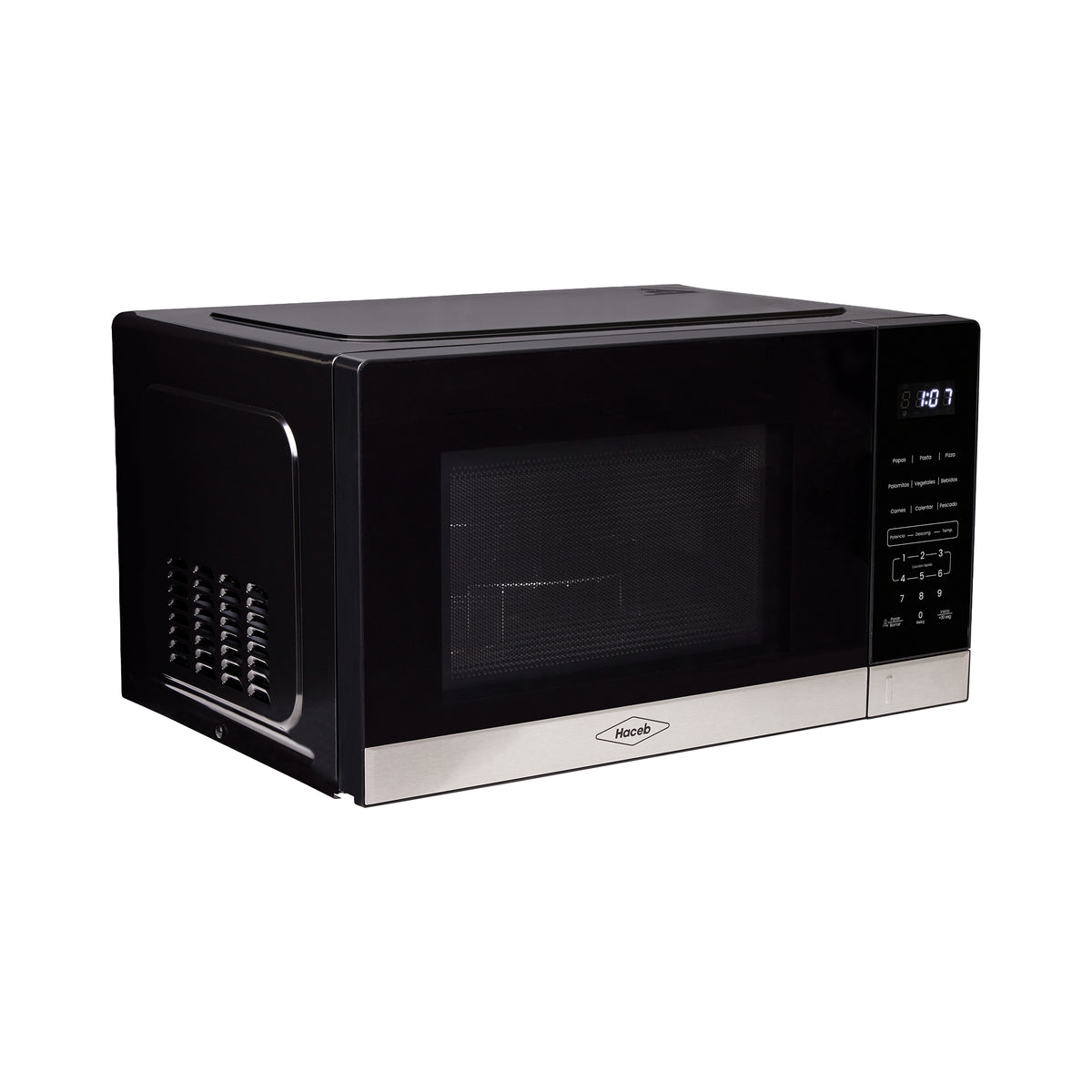 Horno Microondas Haceb Negro 52x30cm de 31 Litros 120 Voltios con 16 Funciones Preconfiguradas