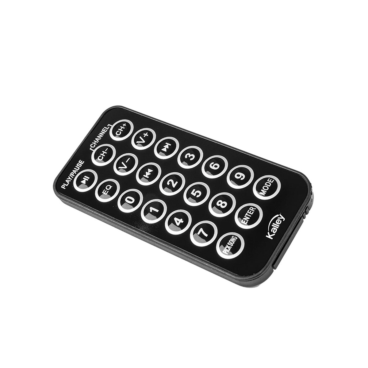 Parlante Kalley Negro Mate 40.8x31cm Portátil con Control Remoto