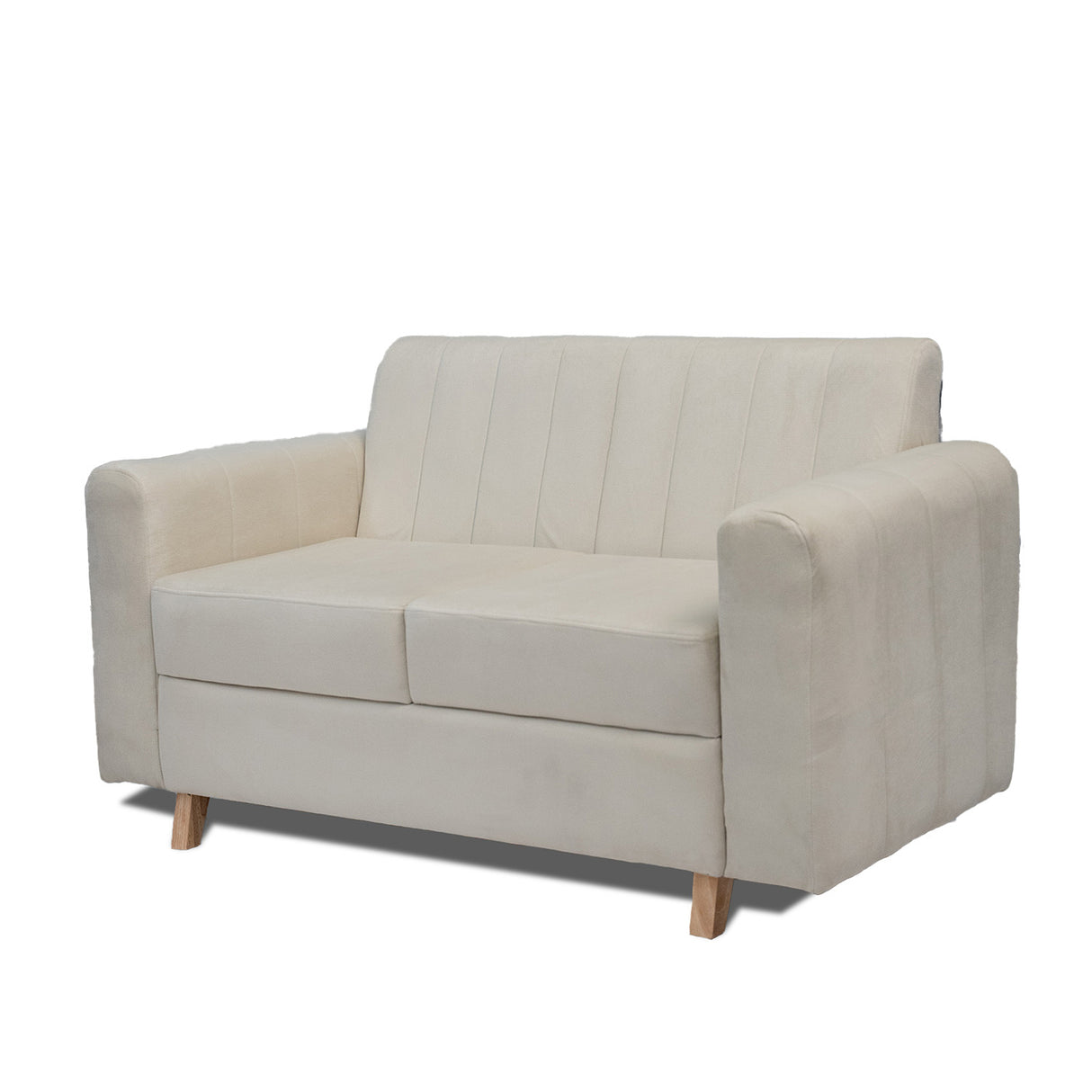 Sofá Sevilla Marfil 80x80cm de Dos Puestos Antifluido con Apoya Brazos