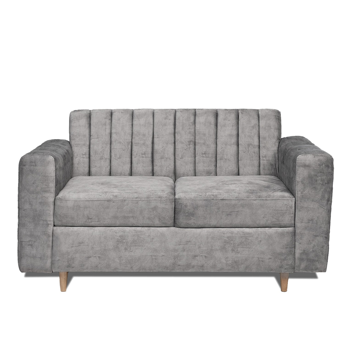 Sofá Sevilla Gris 80x80cm de Dos Puestos Antifluido con Apoya Brazos