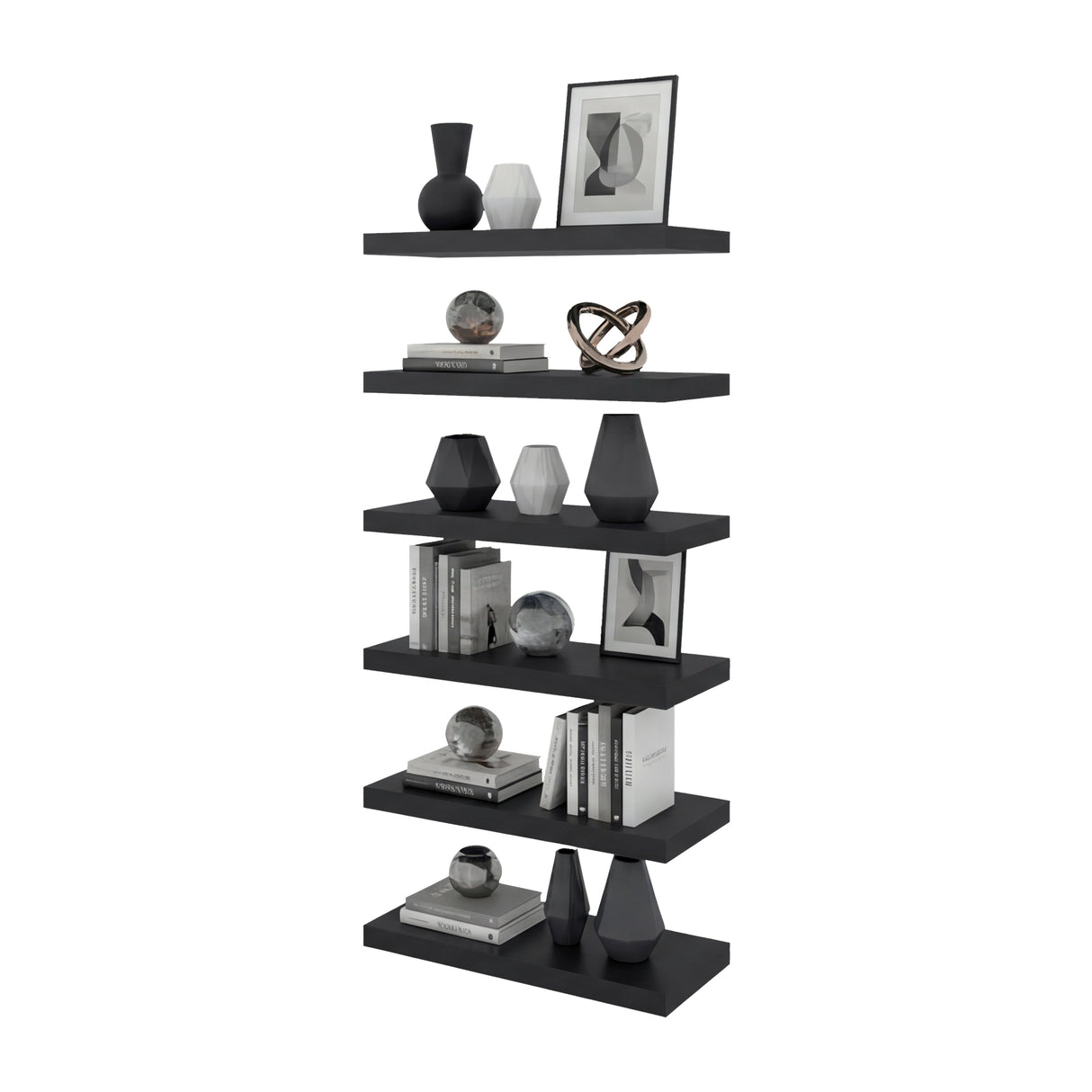 Set de 2 Repisas Shelf Wengue 60x3.8cm Rectangulares