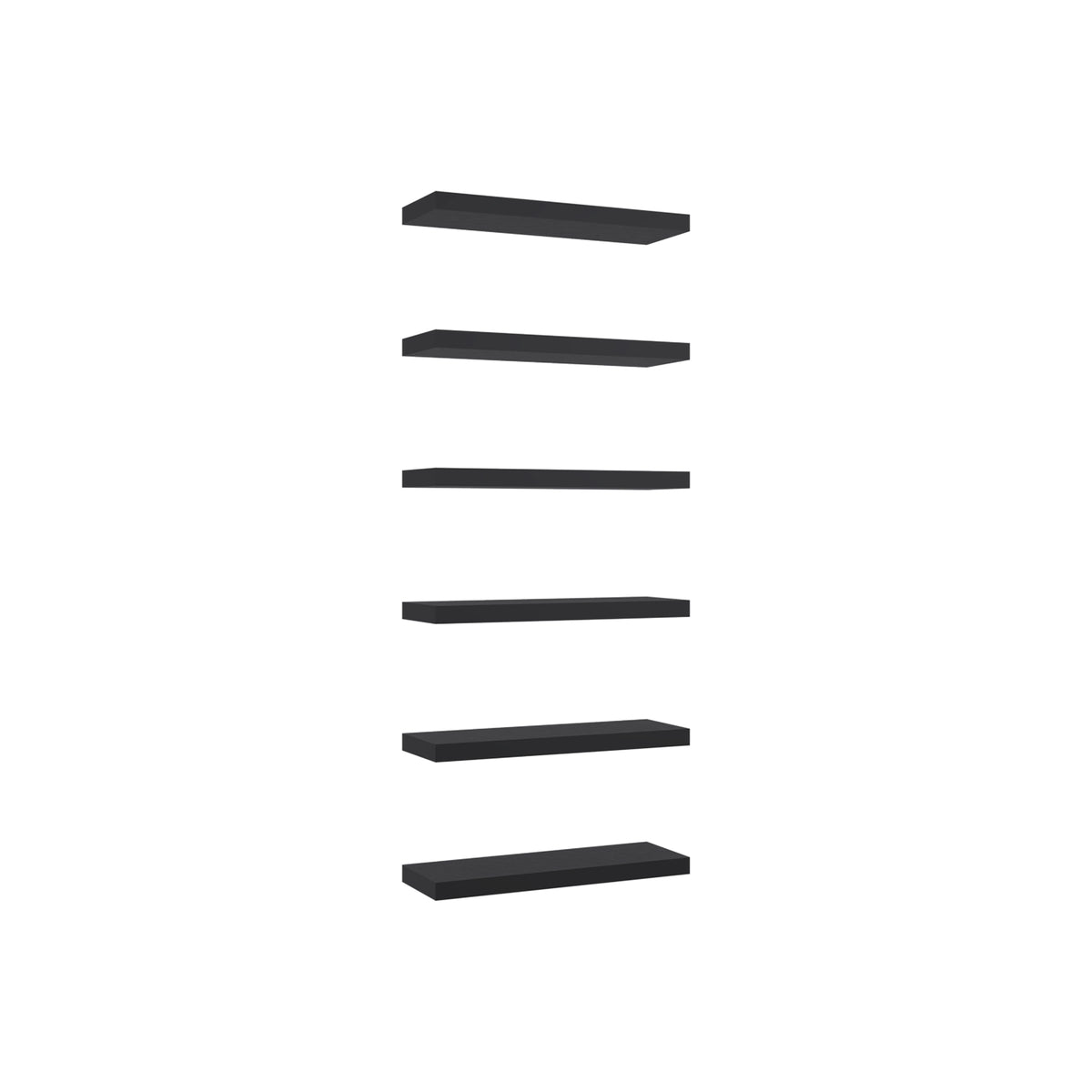 Set de 2 Repisas Shelf Wengue 60.9x3.8cm Rectangulares