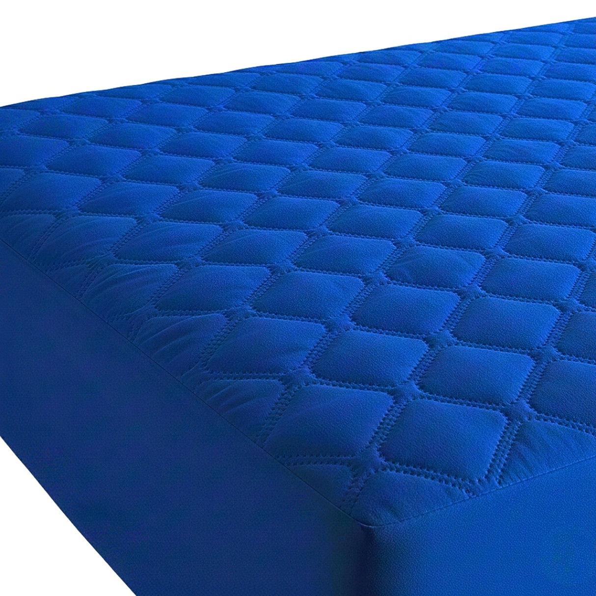 Protector de Colchón Transpirable Azul Rey para Colchón King 200 X 200 Cm Acolchado 300 Hilos