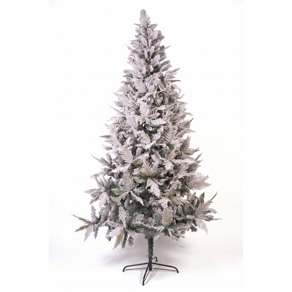 Árbol de Navidad Nieve Z Verde y Blanco Nieve 120x210cm de Piso