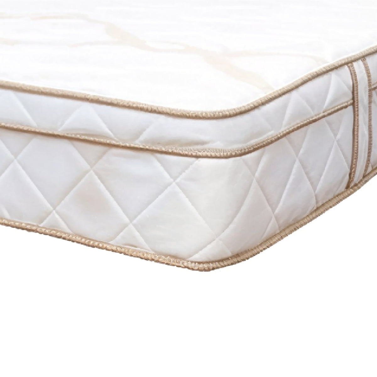 Colchón Prana Blanco y Beige Sencillo 100 X 190 Cm Medio Suave Hipoalergénico