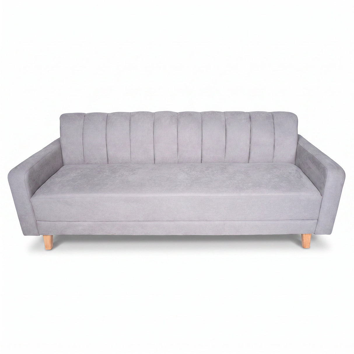 Sofá Cama Salamanca Plata 108x92cm de Tres Puestos Reclinable Antifluido con Apoya brazos