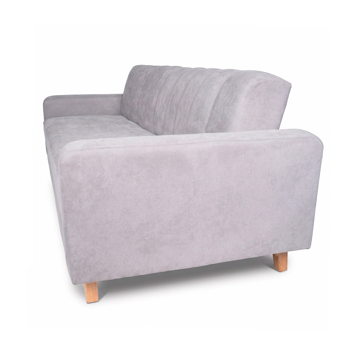 Sofá Cama Salamanca Plata 108x92cm de Tres Puestos Reclinable Antifluido con Apoya brazos