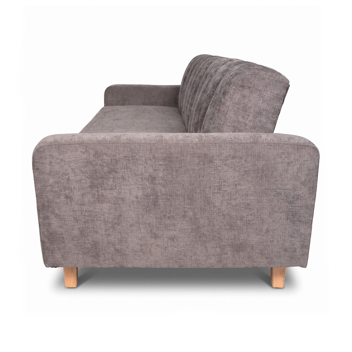 Sofá Cama Salamanca Gris Oscuro 108x92cm de Tres Puestos Reclinable Antifluido con Apoya brazos