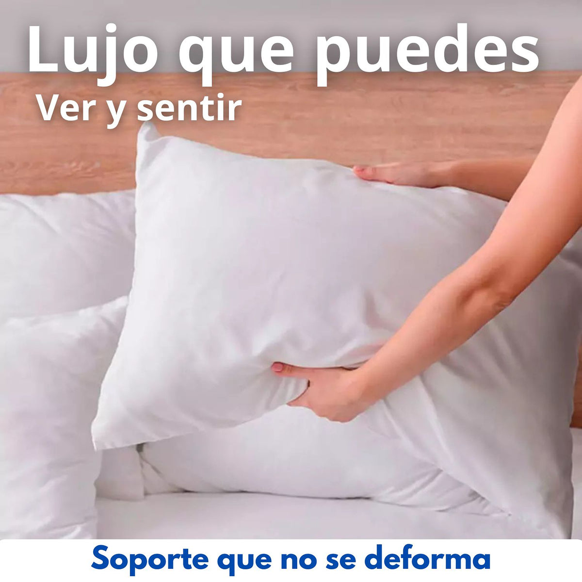 Set X 2 Almohadas Siliconada Blanco 45x65cm Medio Suave Multi Postura