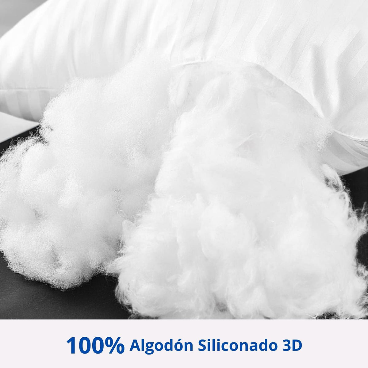 Set X 2 Almohadas Siliconada Blanco 45x65cm Medio Suave Multi Postura