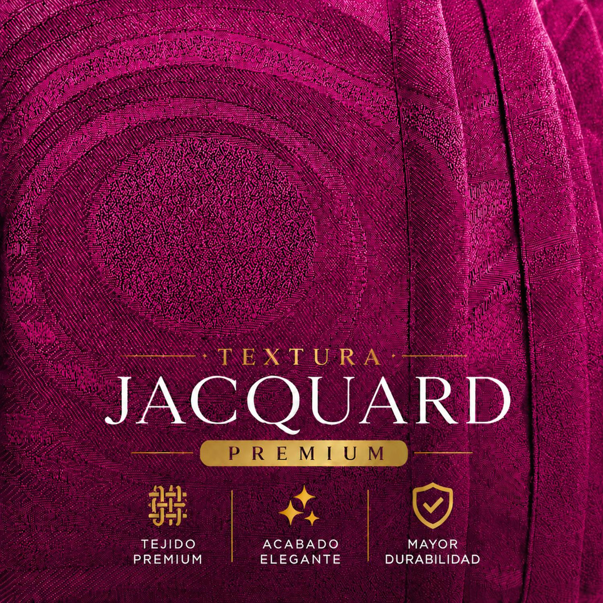 Cortina Jacquard Fucsia 280x200cm de Figuras