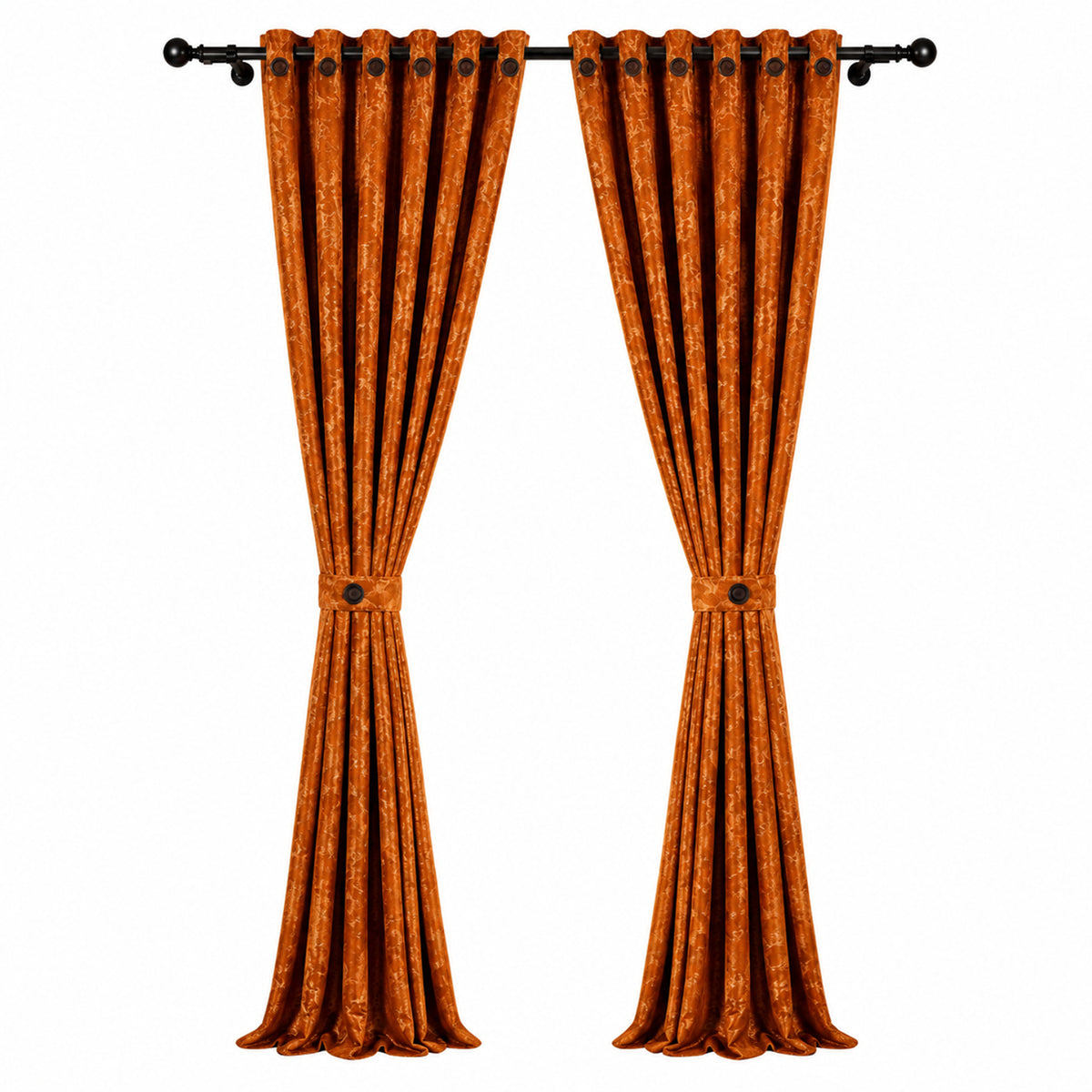 Cortina Jacquard Naranja 280x200cm de Figuras