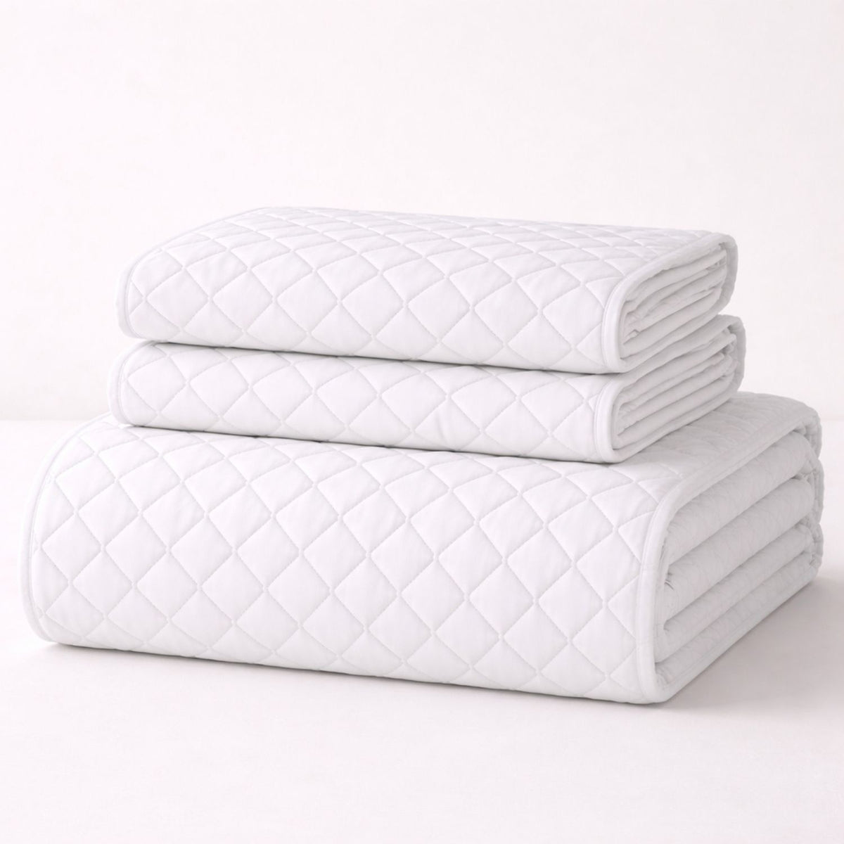 Colcha Blanco 200x220cm para Colchón Doble 140 X 190 Cm Sin Acolchado Sin Relleno Fondo Entero