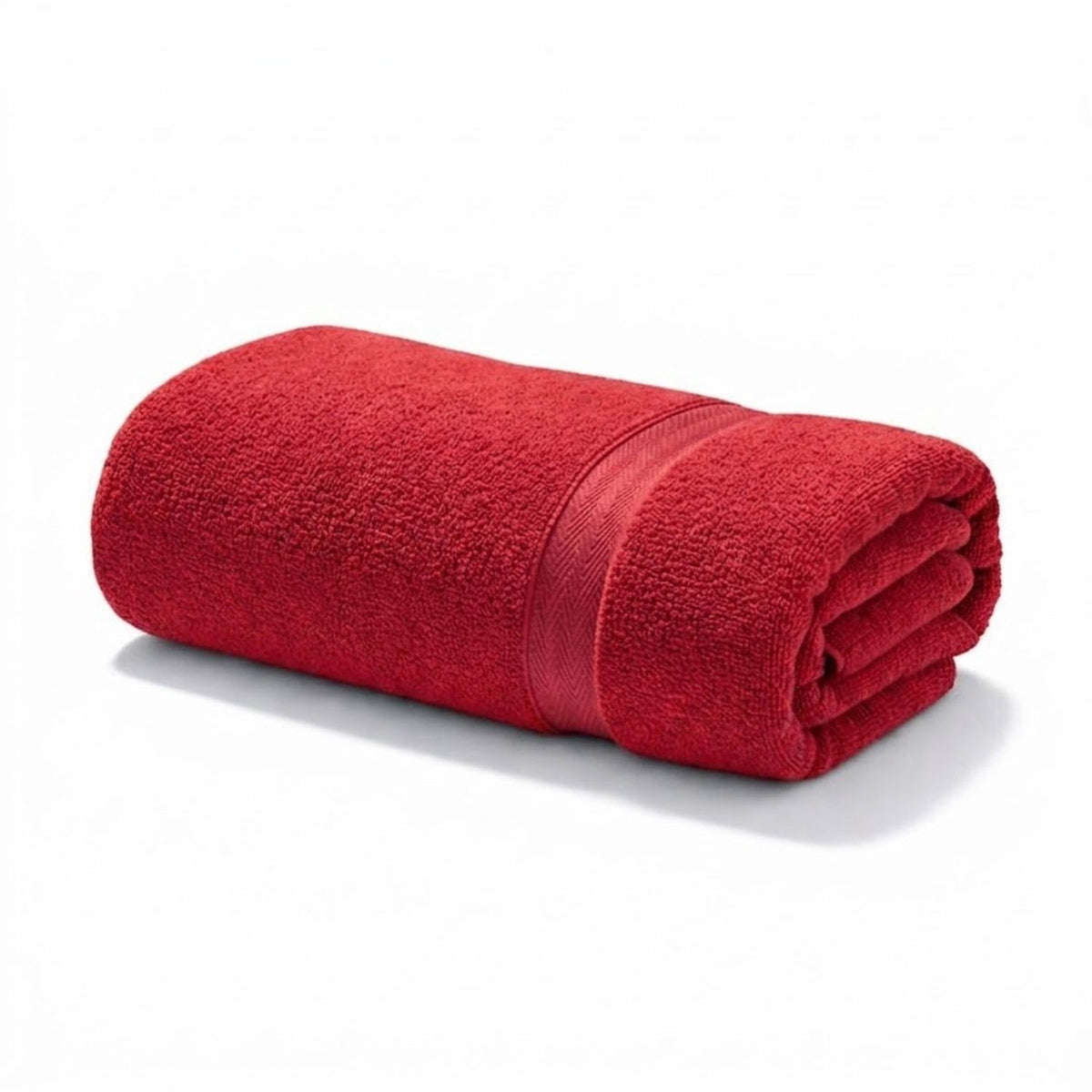 Toalla de Cuerpo Rojo 140x70cm Fondo Entero Medio Suave 400gr con Secado Rápido y Alta Absorción