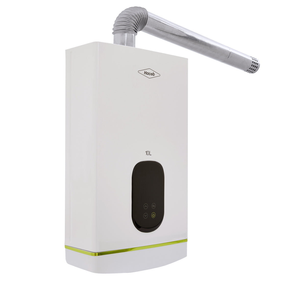 Calentador de Agua Haceb Modulante Blanco 33.7x59.6cm De Paso Tiro Forzado de 10 Litros
