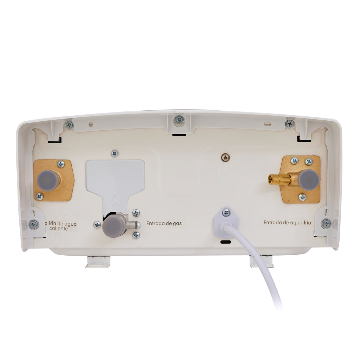 Calentador de Agua Haceb Modulante Blanco 33.7x59.6cm De Paso Tiro Forzado de 10 Litros