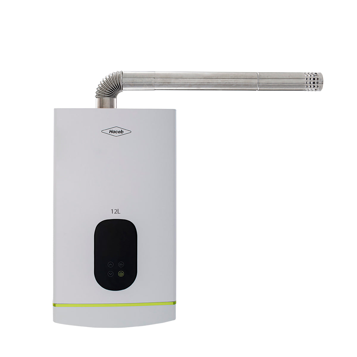 Calentador de Agua Haceb Modulante Blanco 34.1x60cm De Paso Tiro Forzado de 12 Litros