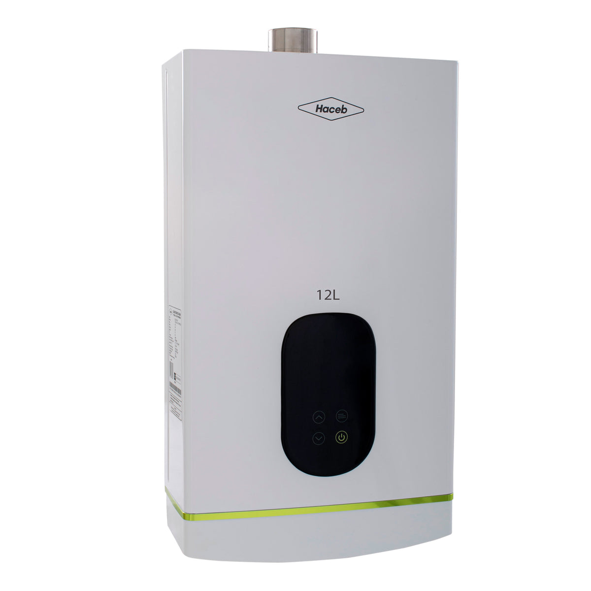 Calentador de Agua Haceb Modulante Blanco 34.1x60cm De Paso Tiro Forzado de 12 Litros
