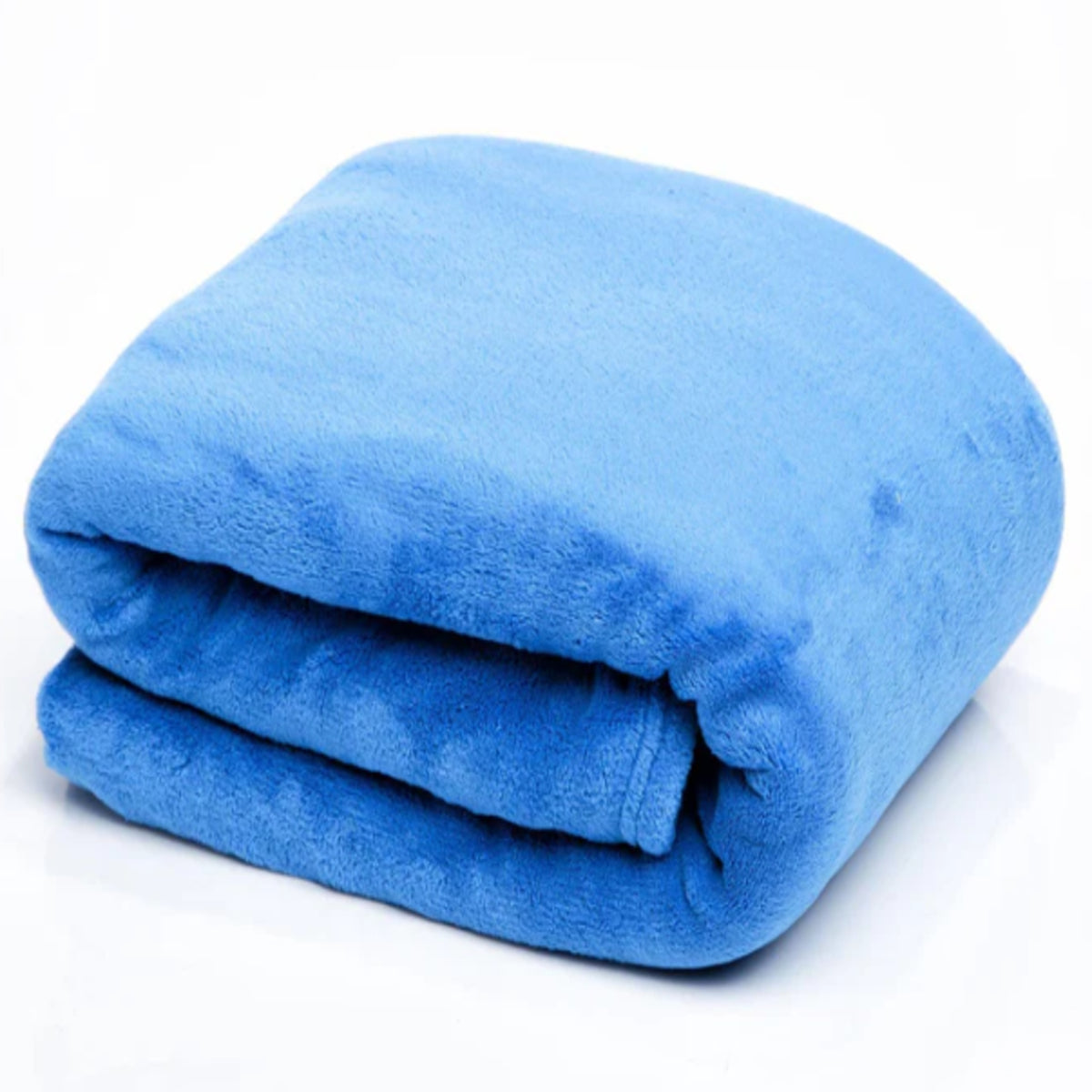 Cobija Cataleya Azul Eléctrico 260x230cm Fondo Entero Suave y Ligera
