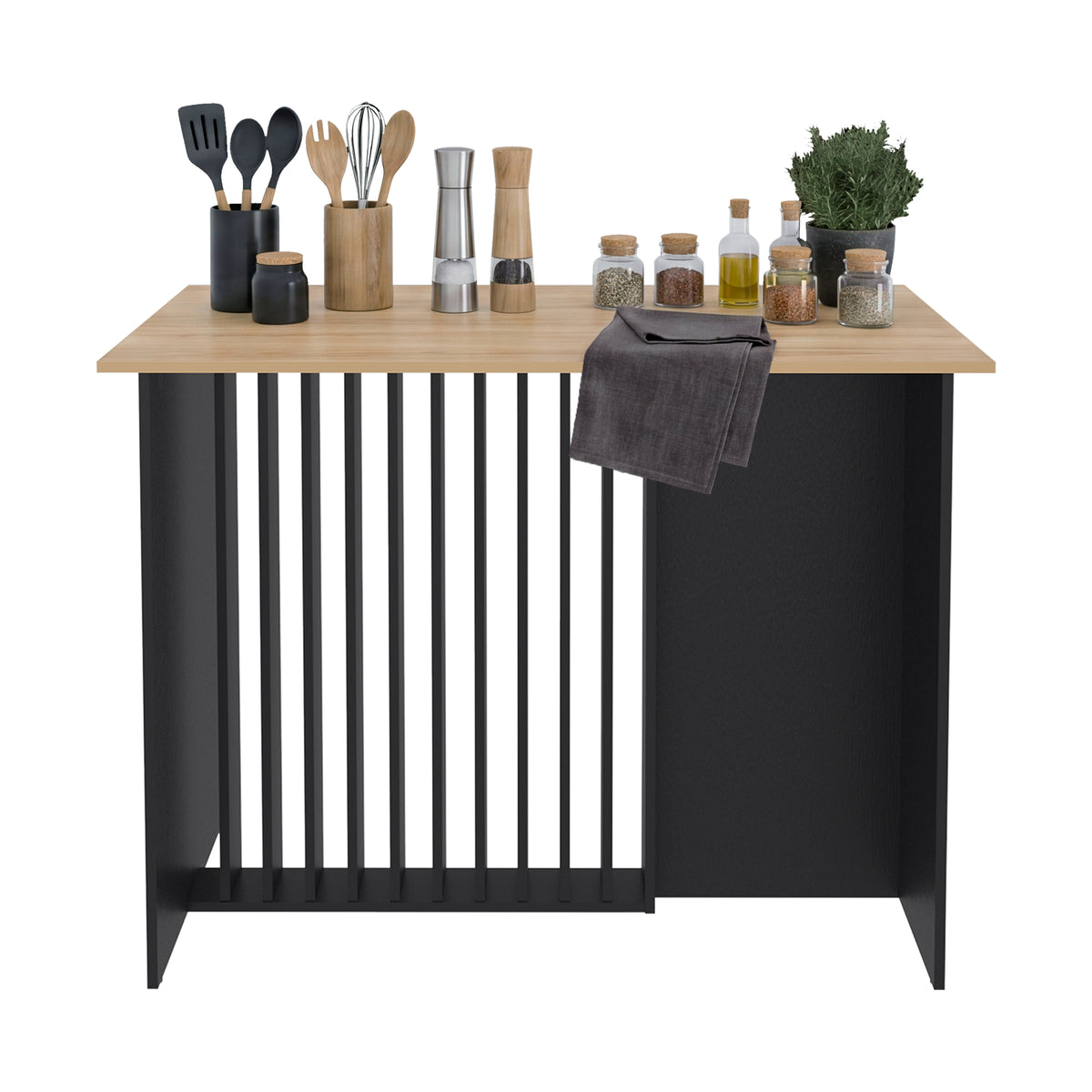 Barra de Cocina Alé Wengue Fresno 120x90cm sin Compartimientos