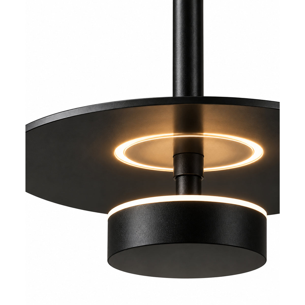 Lámpara de Techo Allure Negro 30x53cm de una Luz Ajustable de Luz Cálida con Bombillo LED