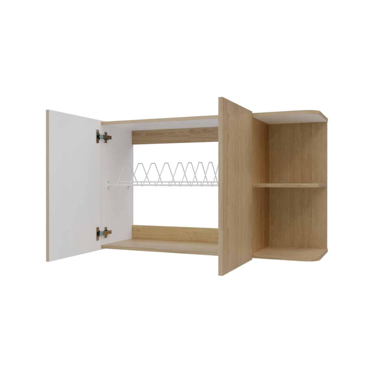 Mueble Superior de Cocina Natura Rovere 100x60cm con Dos Puertas y con Locero