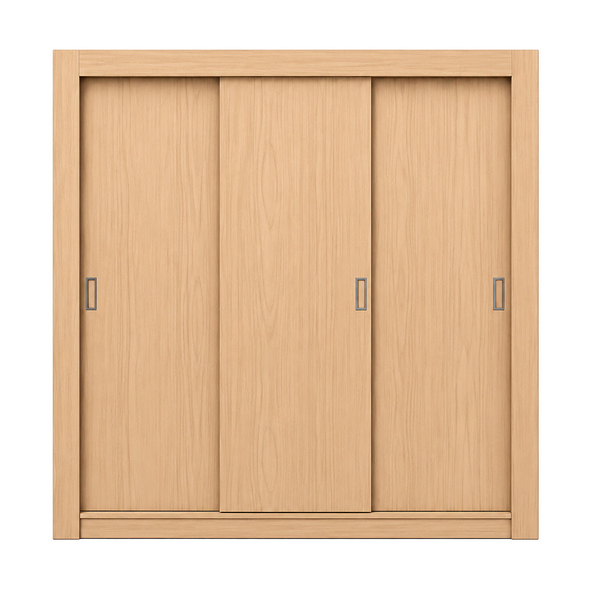 Closet Castaño 170x205cm con Tres Puertas y con Siete Entrepaños