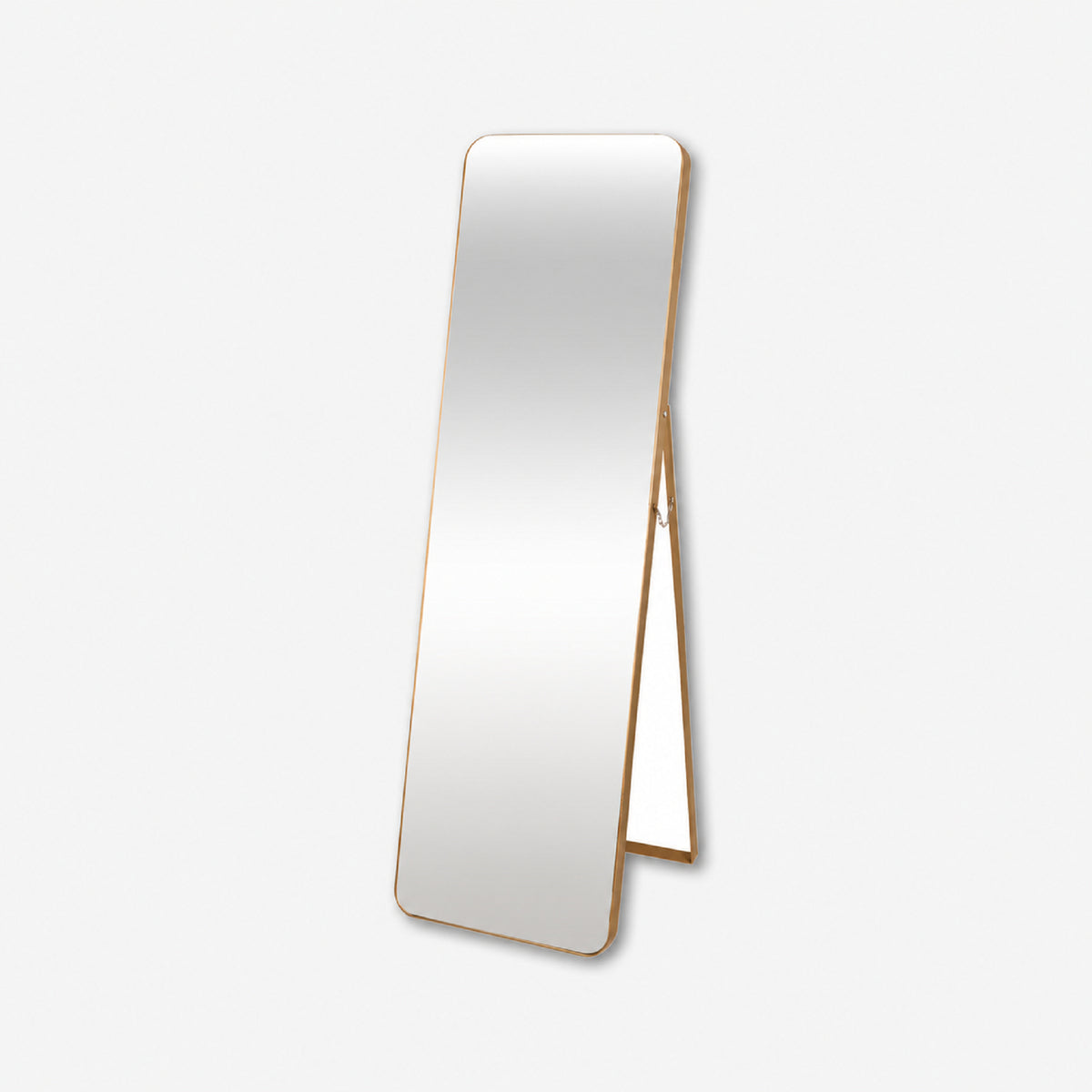 Espejo de Piso Oslo Dorado 50x170cm Rectangular con Marco Metálico
