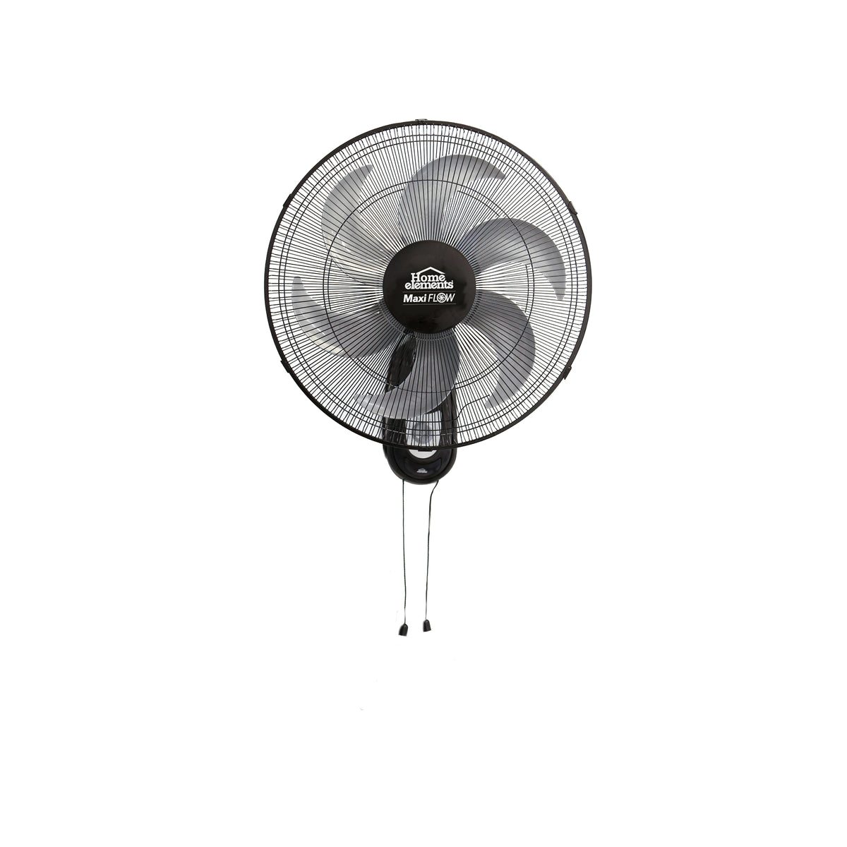 Ventilador de pared negro MaxiFlow 16 pulgadas 75 W con oscilación