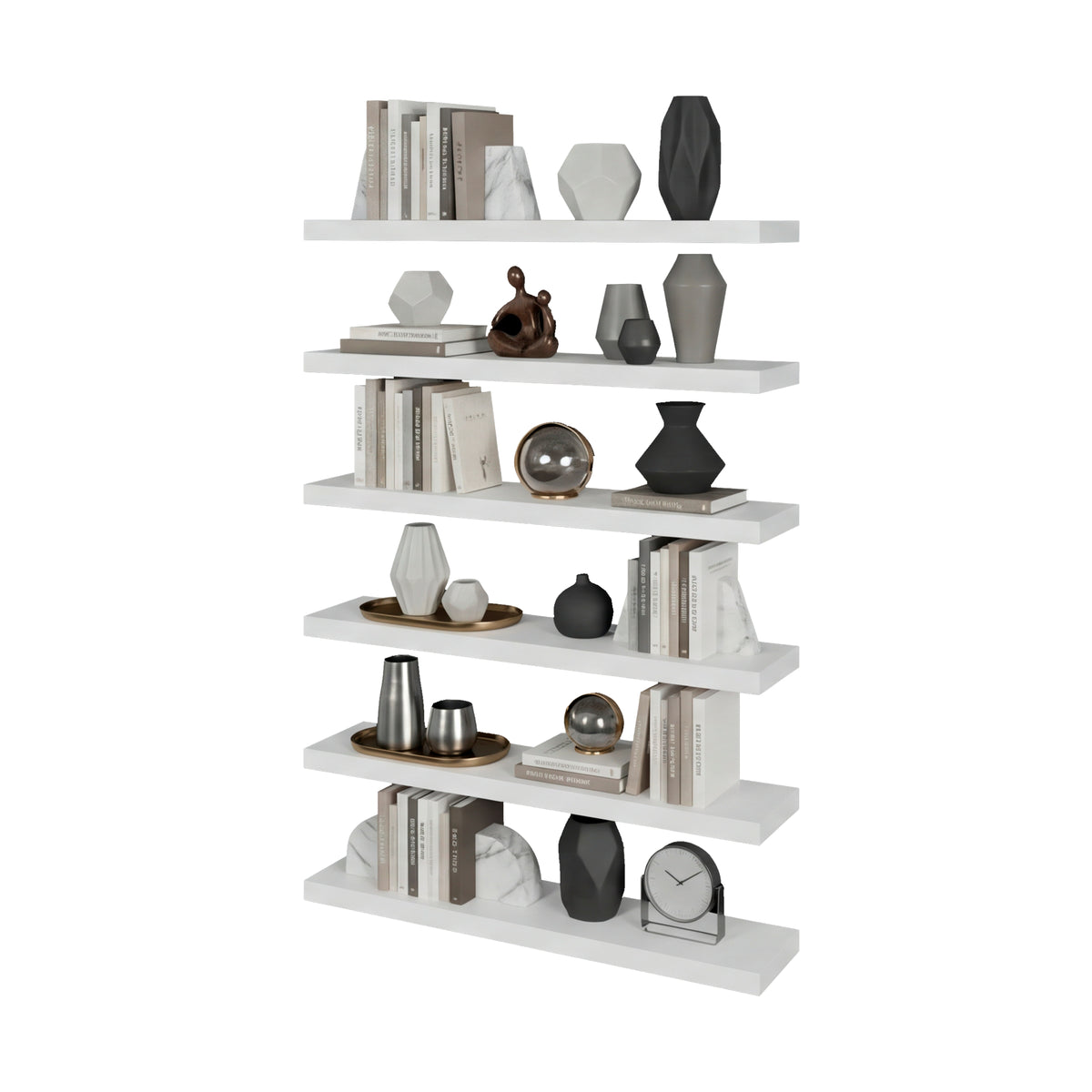 Set de 2 repisas flotantes shelf blancas en MDP 91.4 cm modernas