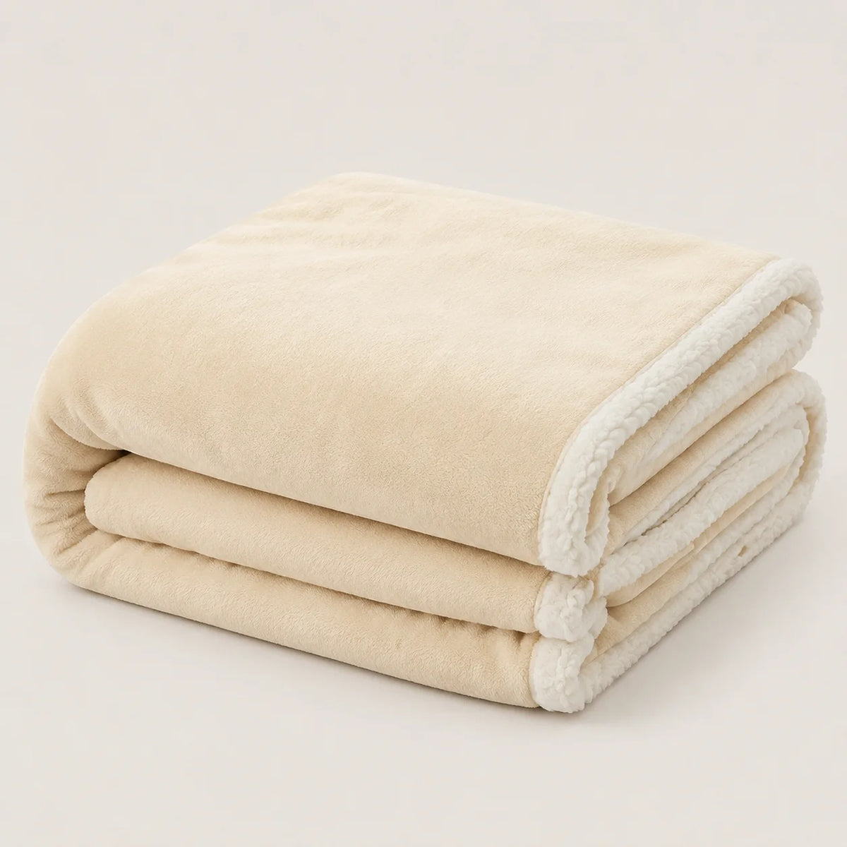 Cobija Ovejera Beige 180x250cm Fondo Entero Térmica