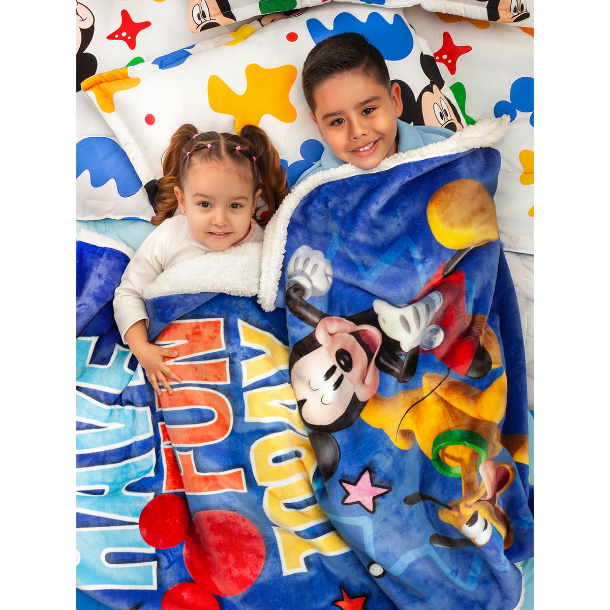 Cobija Disney Azul 100x150cm de Mickey Térmica