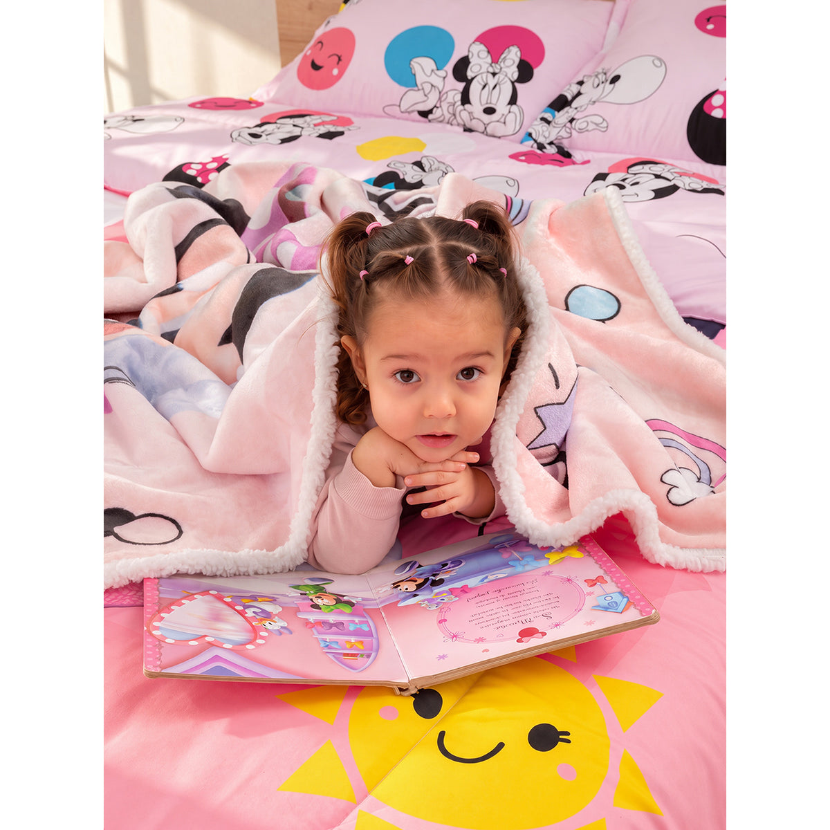 Cobija Ovejera Disney Rosado Claro 100x150cm de Minnie Térmica