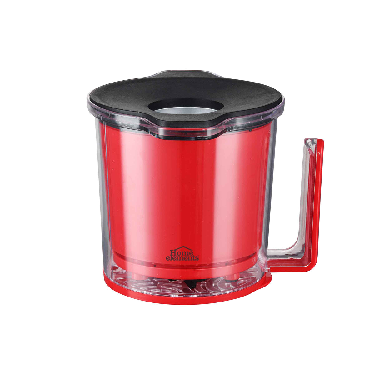 Crispetera eléctrica Home Elements roja de aire caliente 1200 W con apagado automático