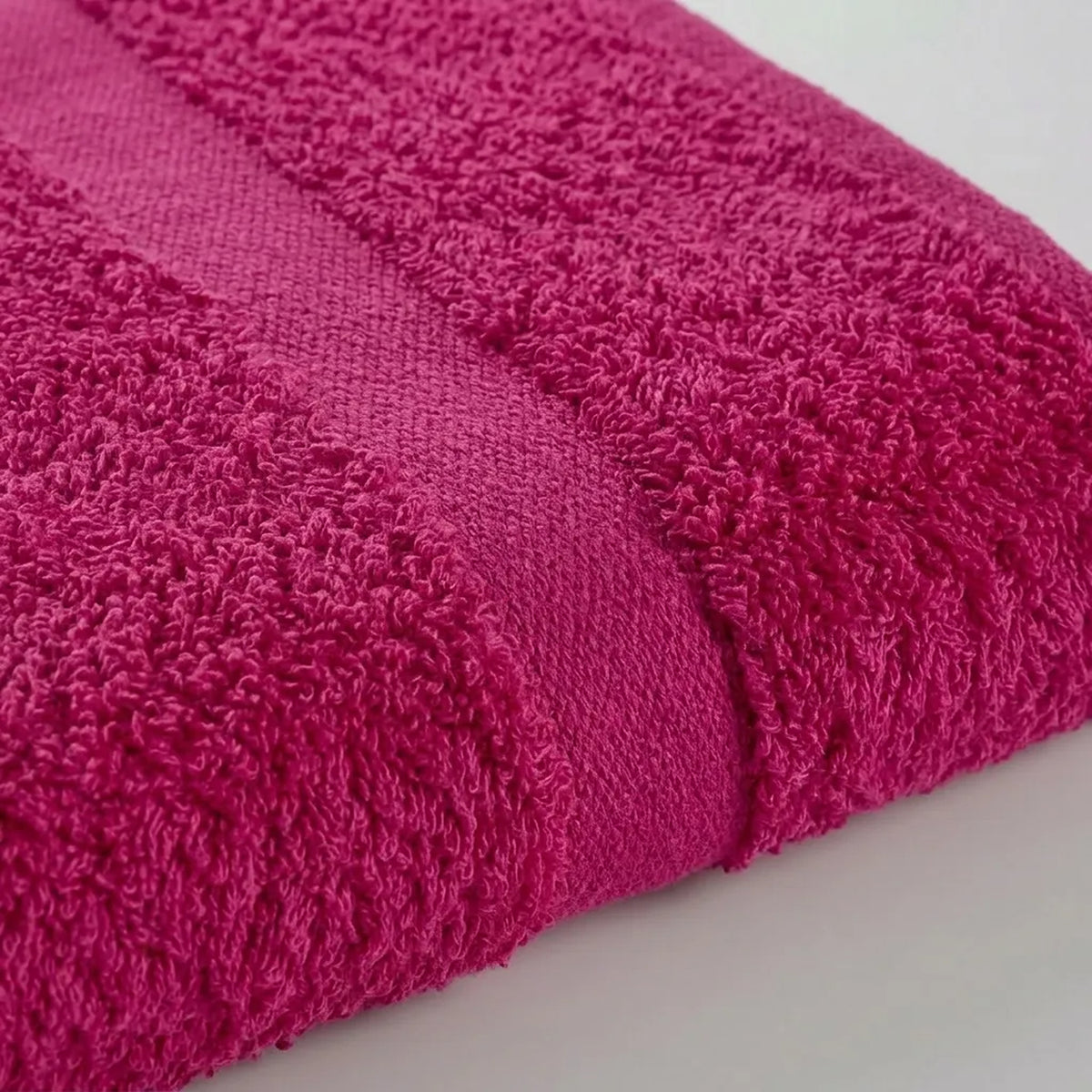 Toalla de manos fucsia Elegant en algodón 100 40x70 cm 400 gsm