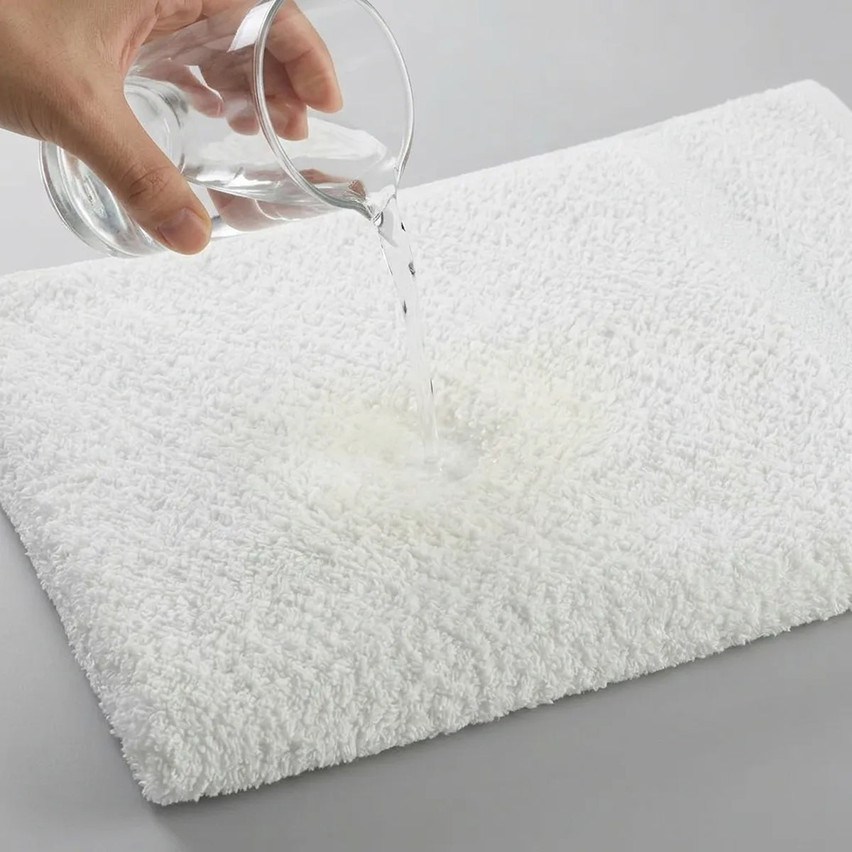 Toalla de manos blanca Elegant 50x100 cm en algodón 100 400 gsm