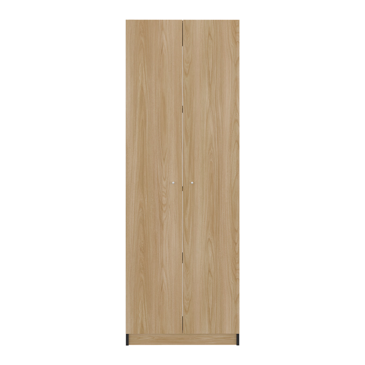 Estantería rectangular home 1 moderna fresno y wengue en MDP 62.8x180.6 cm con 3 entrepaños