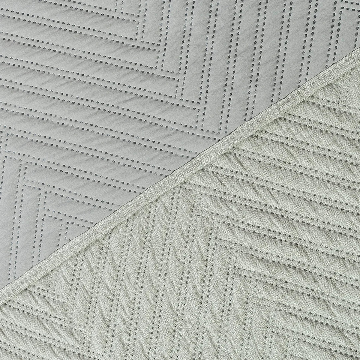 Tendido queen gris Kyoto 160x190 cm en microfibra con 2 fundas