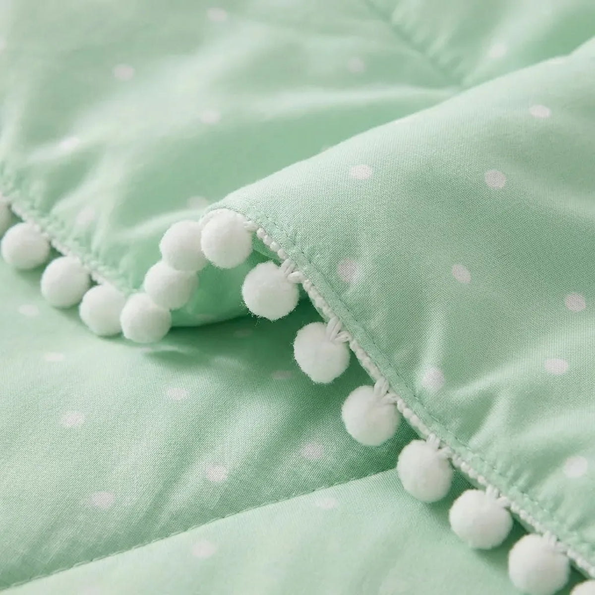 Cubrelecho queen verde Luno 160x190 cm doble faz acolchado