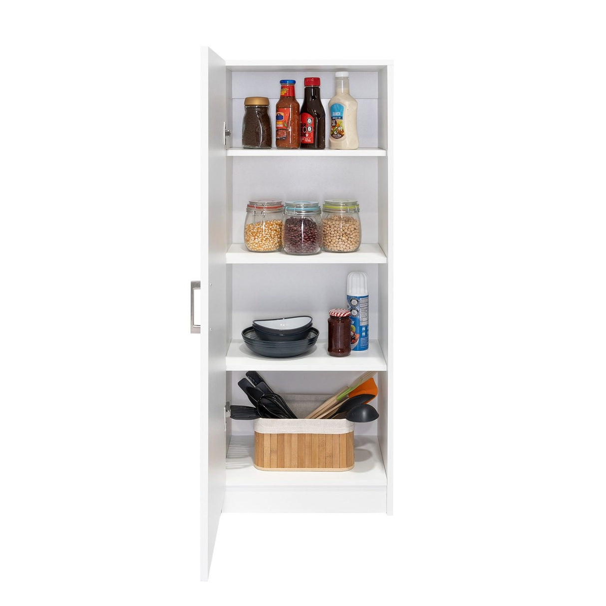 Alacena Balleria Blanco 43 cm con Una Puerta - Muebles Organizadores | Bylmo