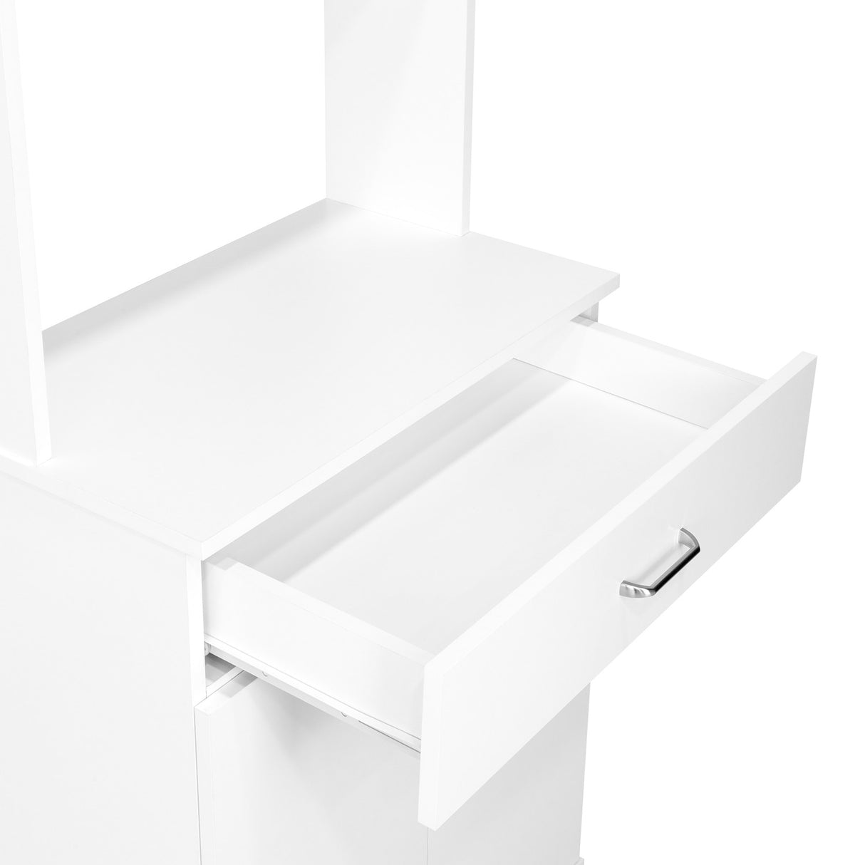 Alacena Della Blanco 60x169cm con Un Entrepaño y con Cuatro Puertas - Muebles Organizadores | Bylmo